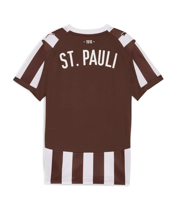 puma fc st. pauli hjemmebanetrøje 20252026 børn brun f01