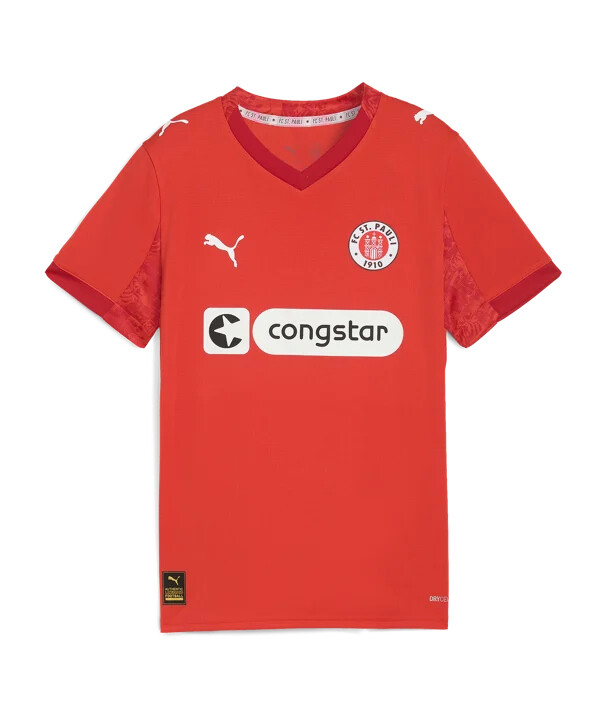 puma fc st. pauli fjerde trikot børn rød f04