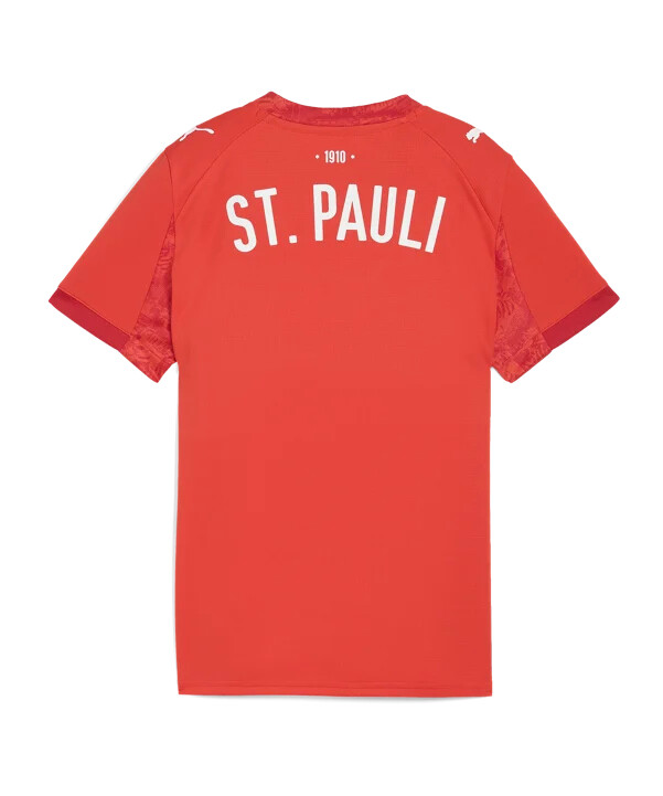 puma fc st. pauli fjerde trikot børn rød f04