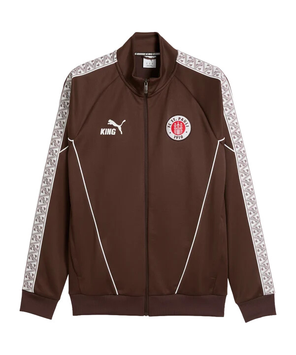 puma fc st. pauli king anthem jakke brun f01