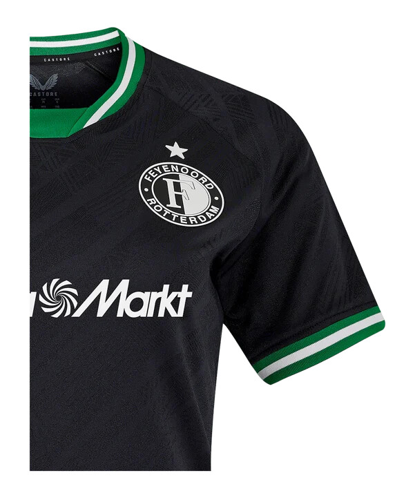 castore feyenoord rotterdam udebanetrøje 20242025 børn sort f010