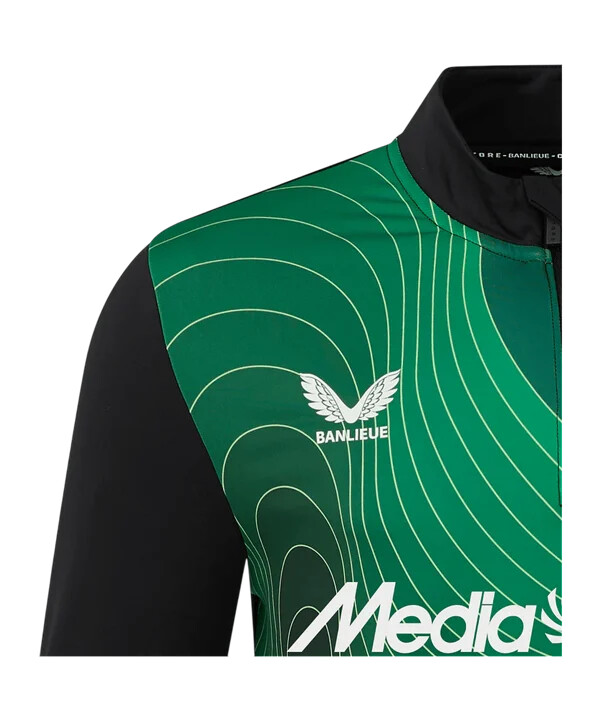 castore feyenoord rotterdam prematch-trøje 3. klasse 20242025 børn sort f011