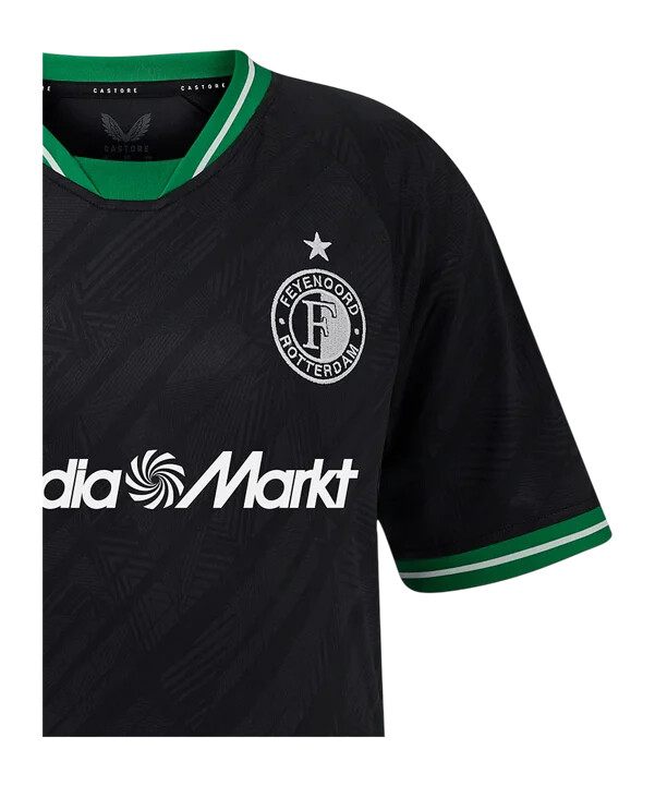 castore feyenoord rotterdam udebanetrøje 20242025 børn sort f010