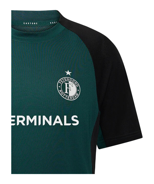 castore feyenoord rotterdam rise pro coaches træningstrøje børn grøn f102