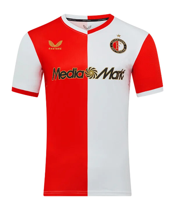 castore feyenoord rotterdam aut. hjemmebanetrøje 20252026 rød f071