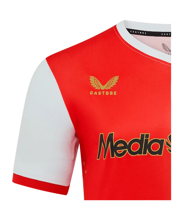 castore feyenoord rotterdam aut. hjemmebanetrøje 20252026 rød f071