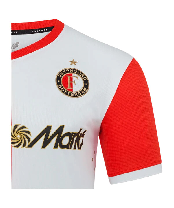 castore feyenoord rotterdam aut. hjemmebanetrøje 20252026 rød f071