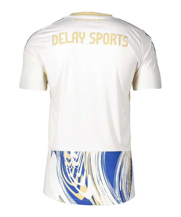 adidas delay sports hjemmebanetrøje 20252026 børn hvid