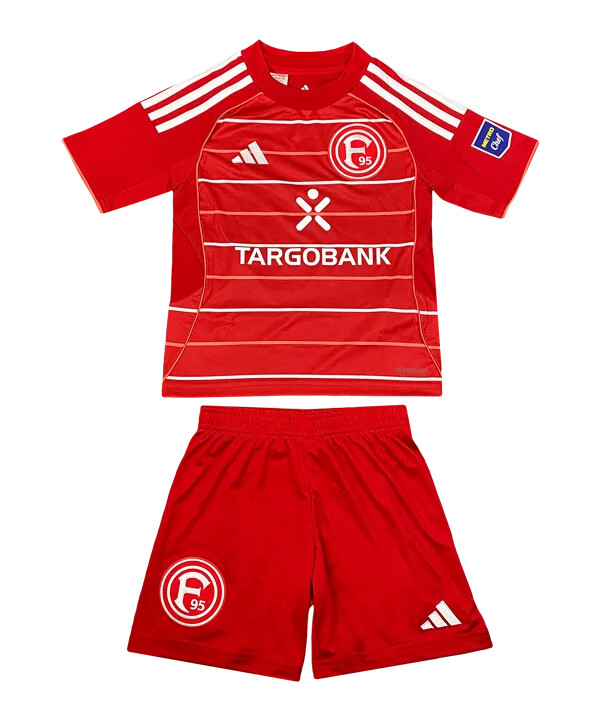 adidas fortuna düsseldorf hjemmebanetrøje sæt 20252026 børn rød