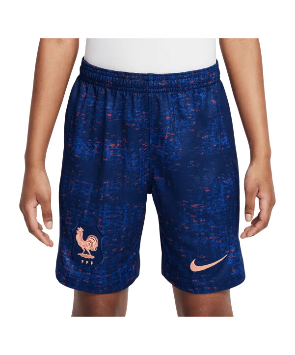 nike frankrig hjemmebaneshorts 2025 børn blå f492