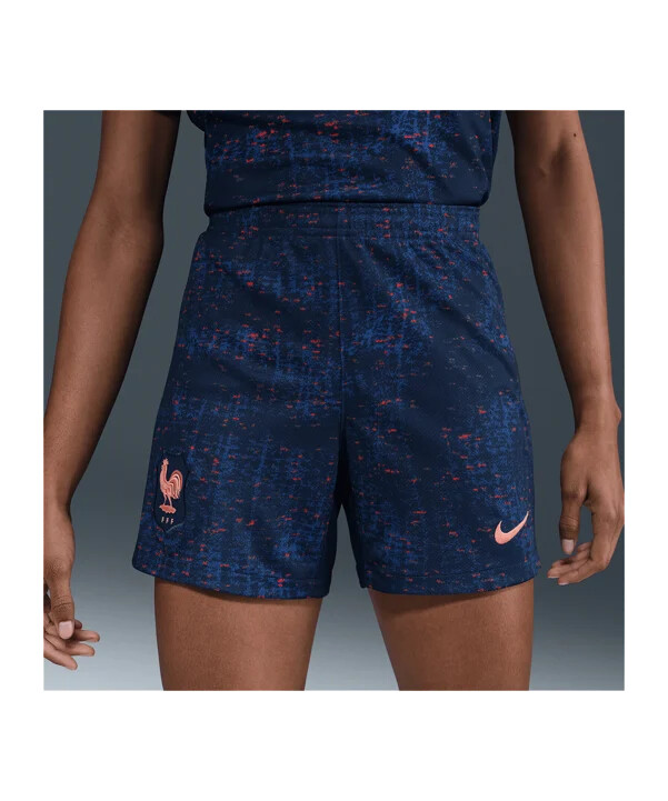 nike frankrig hjemmebaneshorts 2025 dame blå f492