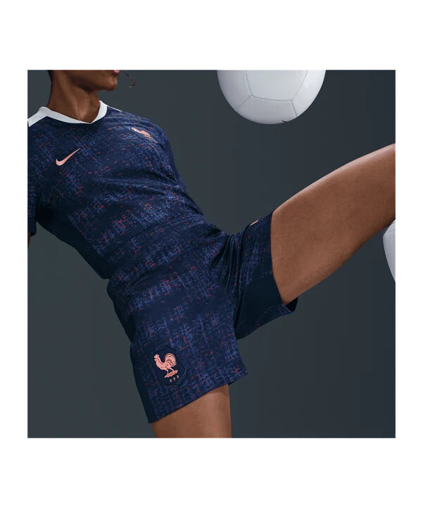 nike frankrig hjemmebaneshorts 2025 dame blå f492