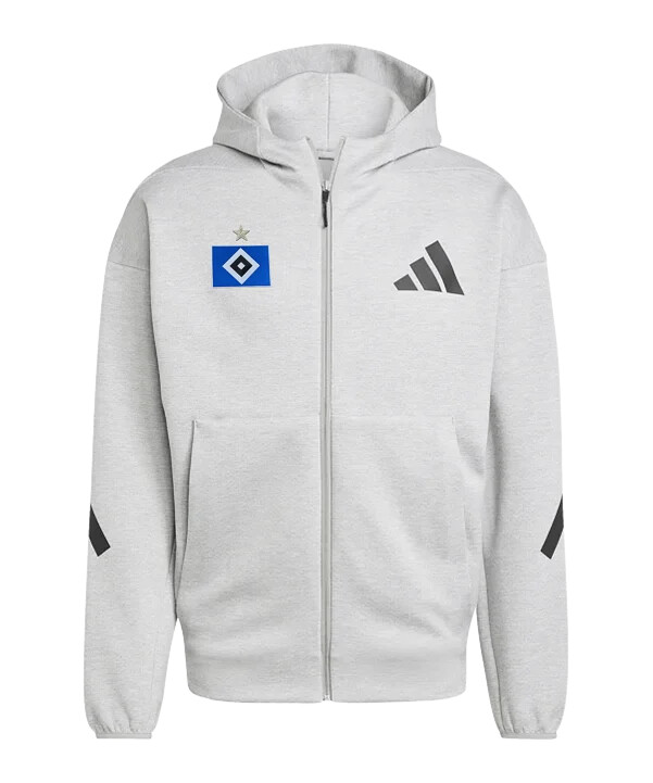 adidas hamburger sv zne jakke grå