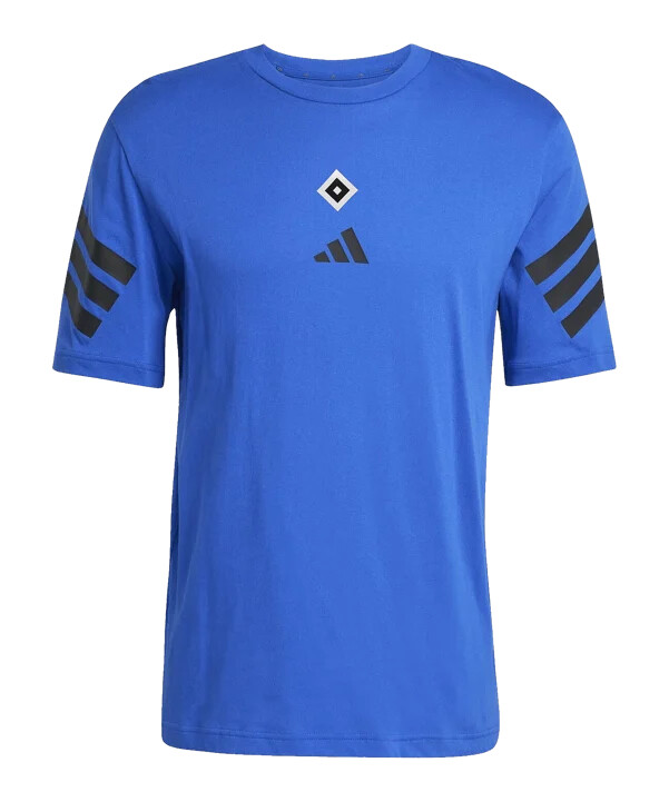 adidas hamburger sv fi t-shirt blå