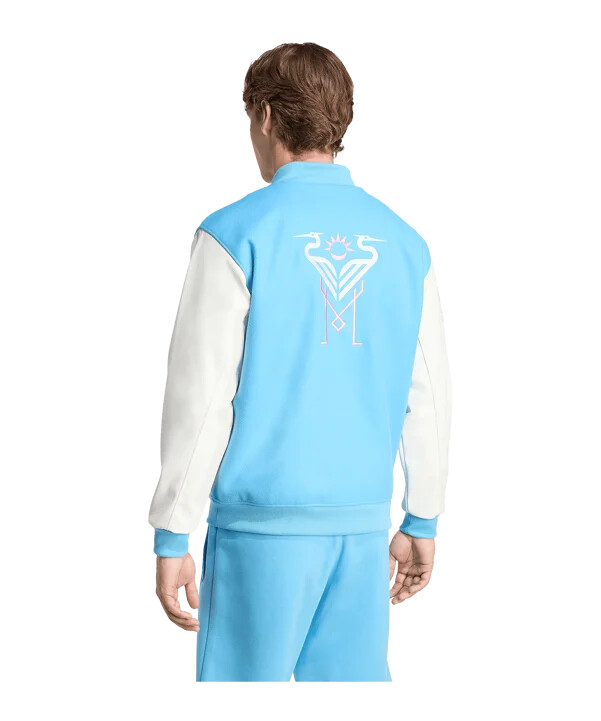 adidas inter miami anthem jakke blå