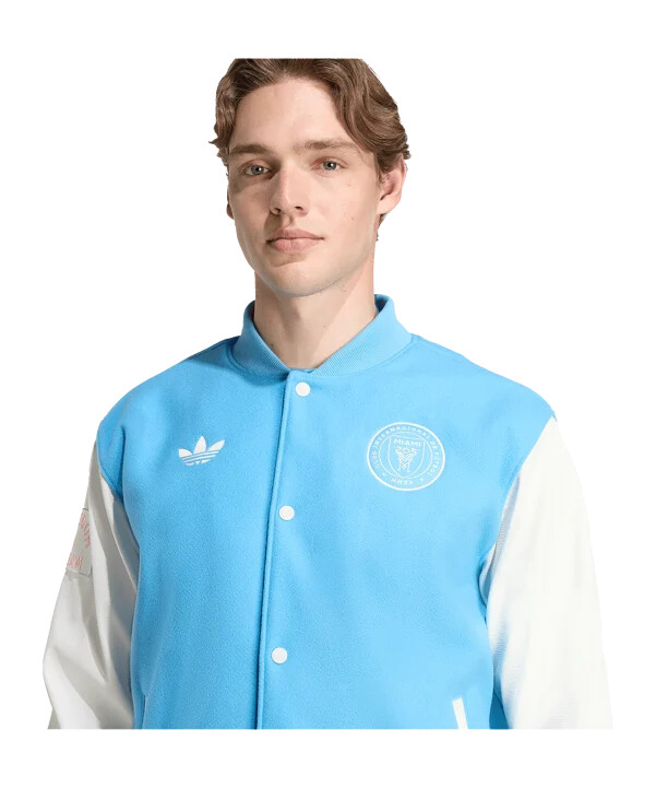 adidas inter miami anthem jakke blå