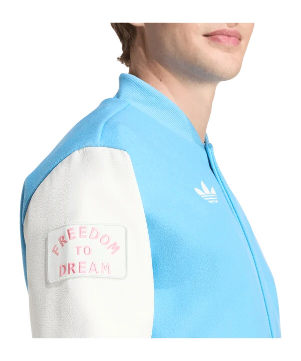 adidas inter miami anthem jakke blå