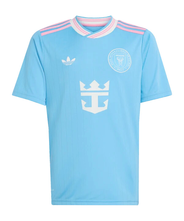adidas inter miami trøje 3. klasse 20252026 børn blå