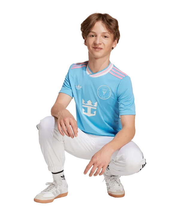 adidas inter miami trøje 3. klasse 20252026 børn blå