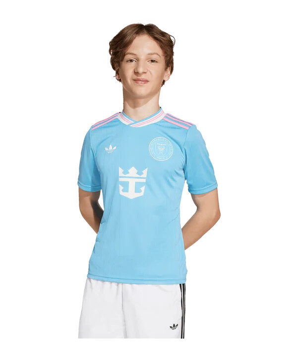 adidas inter miami trøje 3. klasse 20252026 børn blå