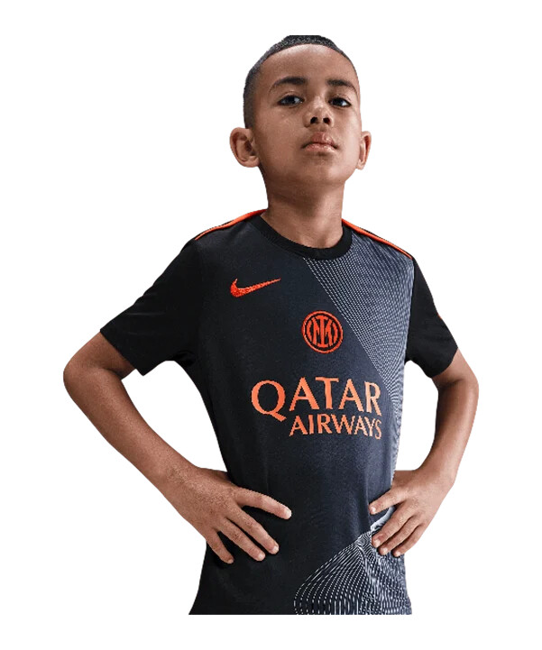nike inter milan træningstrøje børn sort f010