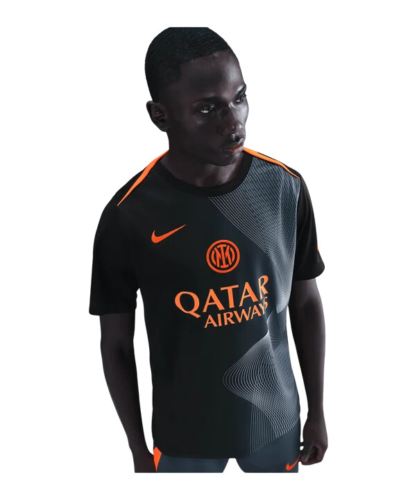 nike inter milan strike træningstrøje sort f010