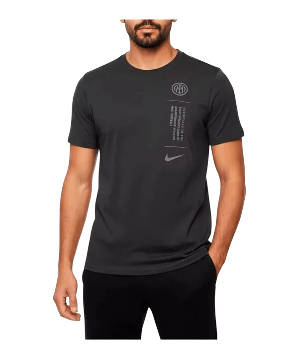 nike inter milan fodbold t-shirt grå f060