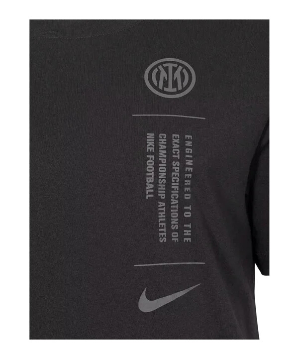 nike inter milan fodbold t-shirt grå f060