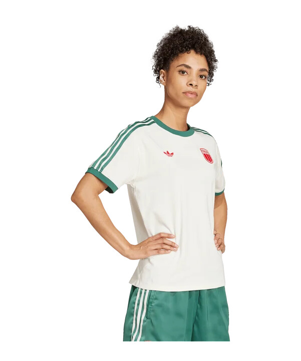 adidas italien hvid t-shirt til kvinder