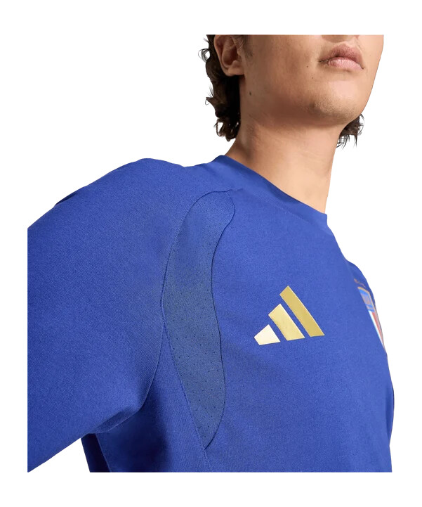 adidas italien tiro rejset-t-shirt blå