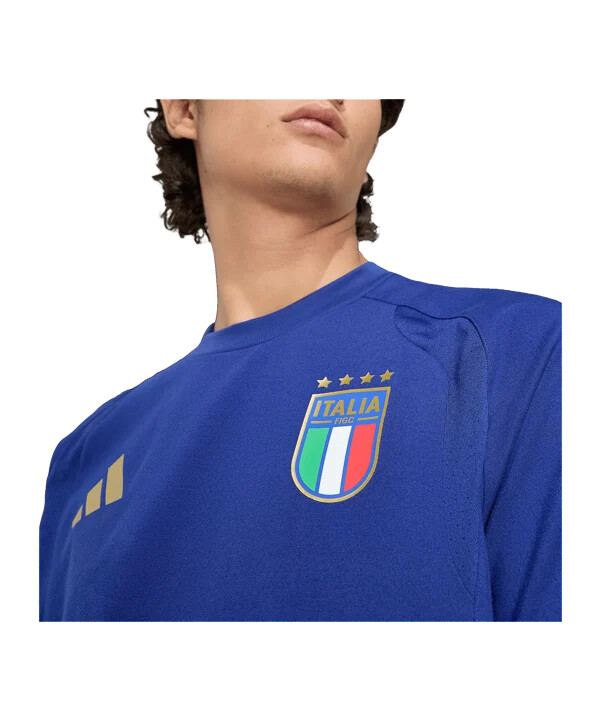 adidas italien tiro rejset-t-shirt blå