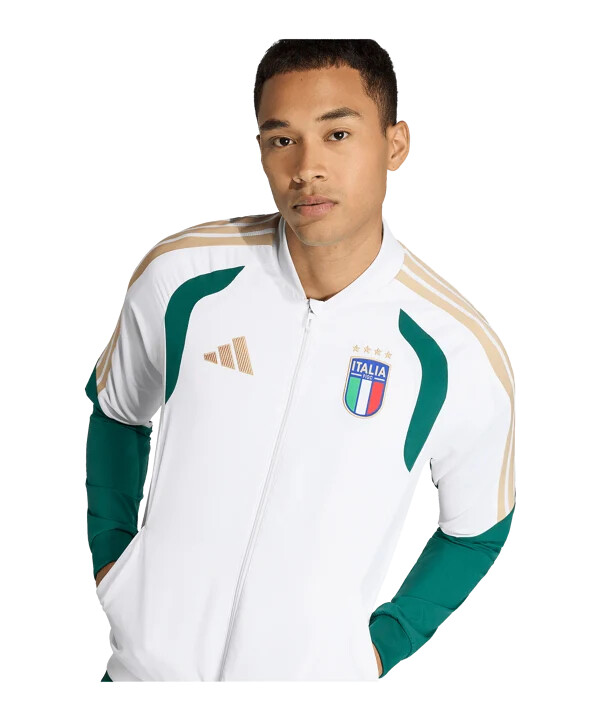 adidas italien præsentationsjakke hvid