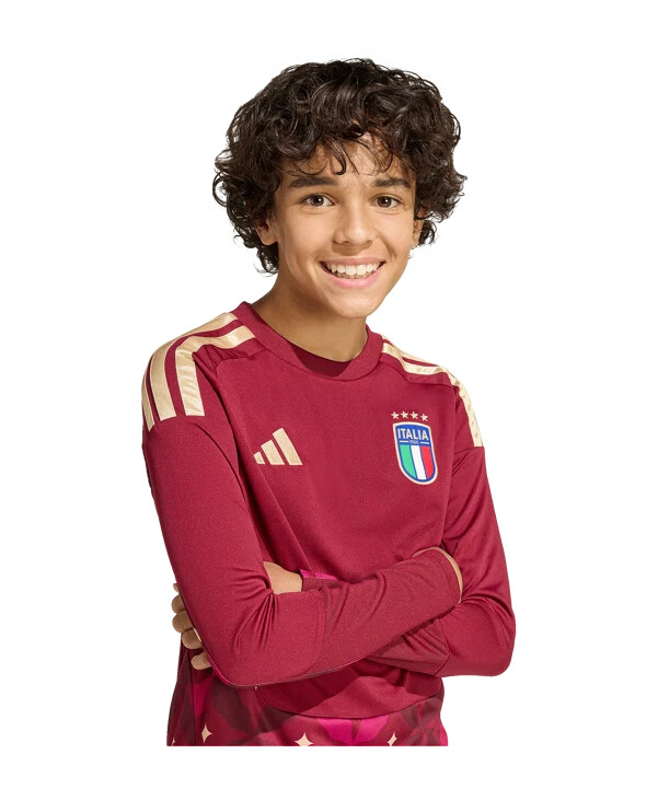 adidas italien målmand langærmet hjemmebane vm 2026 børn rød