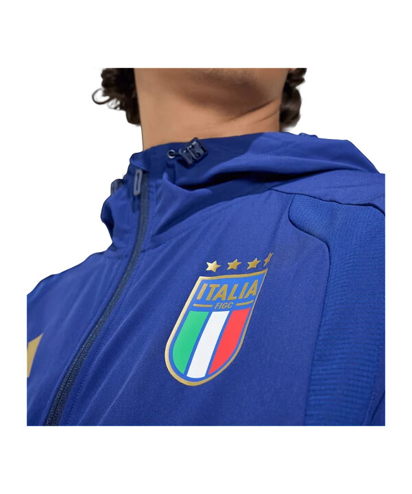 adidas italy tiro travel windbreaker jakke blå