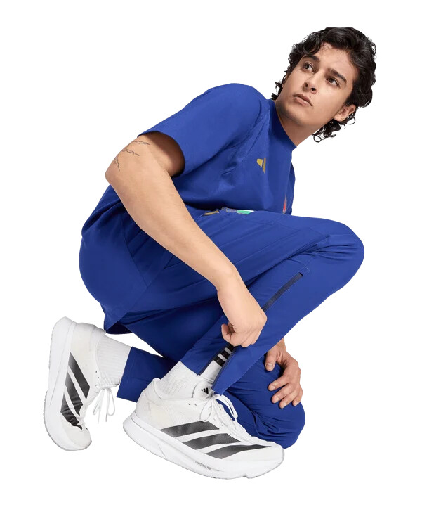 adidas italy tiro rejsebukser blå