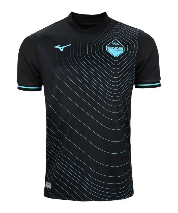 mizuno lazio rom 3. holdstrøje 20242025 børn sort f09