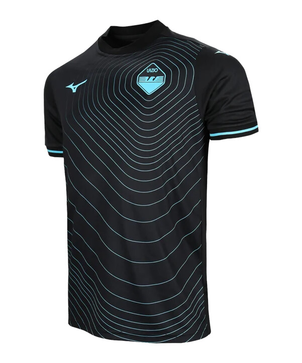 mizuno lazio rom 3. holdstrøje 20242025 børn sort f09