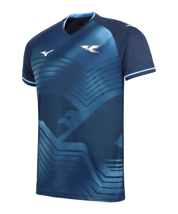 mizuno lazio roma trøje 3. plads 20252026 blå f14