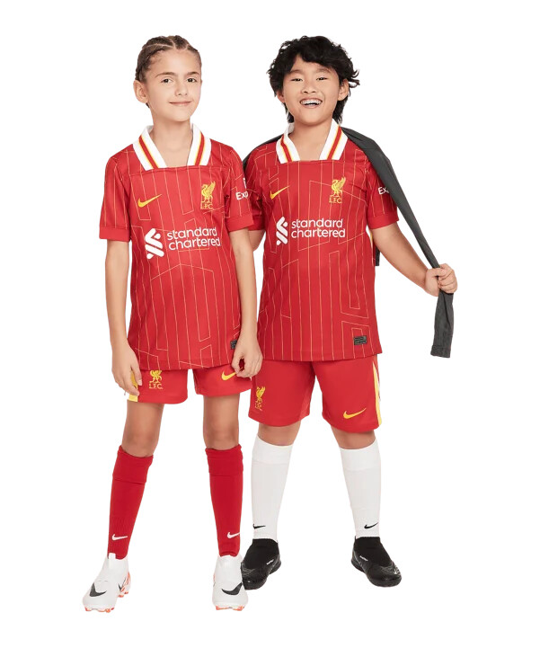nike fc liverpool hjemmebanetrøje 202425 børn rød f688