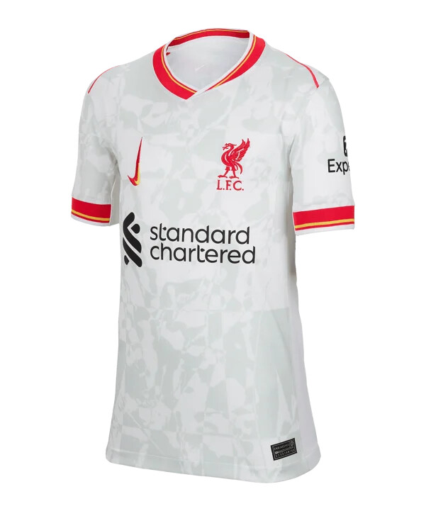 nike fc liverpool trøje 3. klasse 20242025 børn hvid f101
