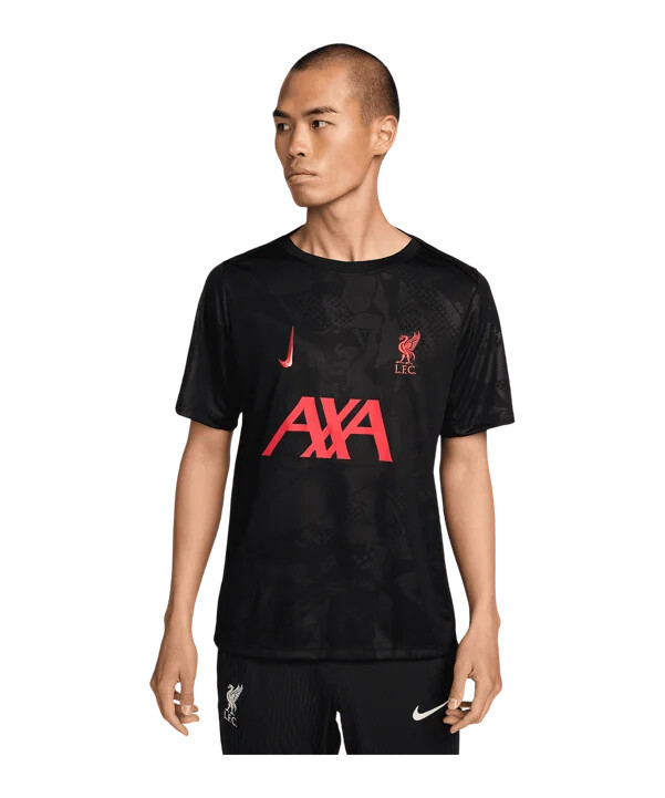 nike fc liverpool academy træningstrøje 3. klasse sort f011