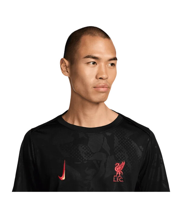 nike fc liverpool academy træningstrøje 3. klasse sort f011