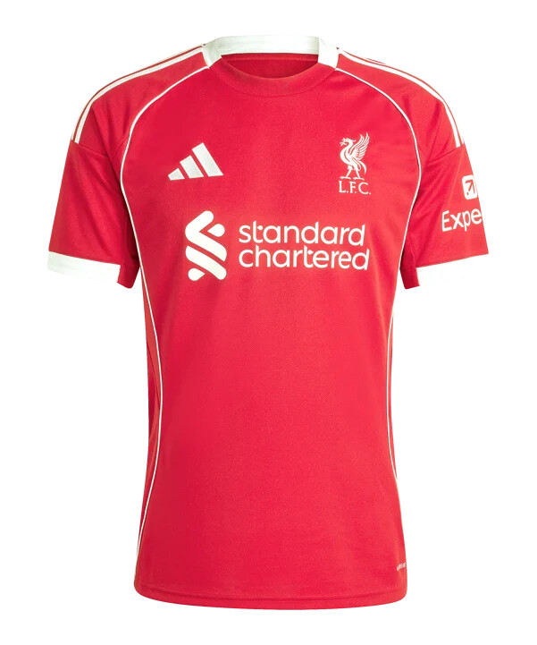 adidas fc liverpool hjemmebanetrøje 20252026 rød