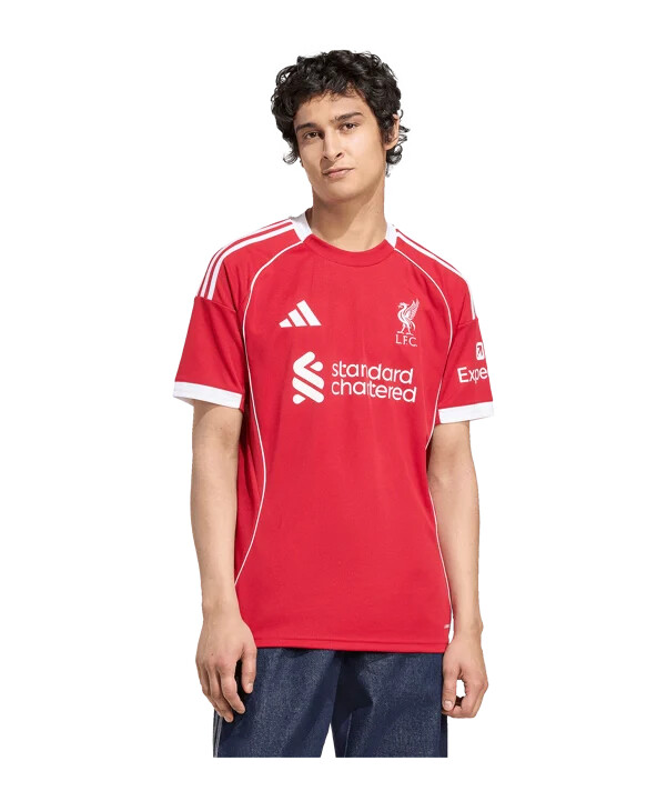 adidas fc liverpool hjemmebanetrøje 20252026 rød