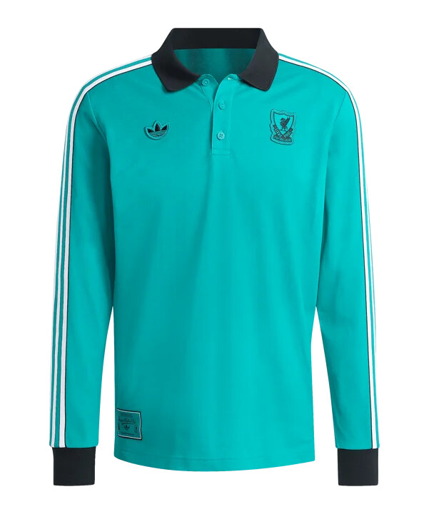 adidas fc liverpool icon langærmet polo grøn