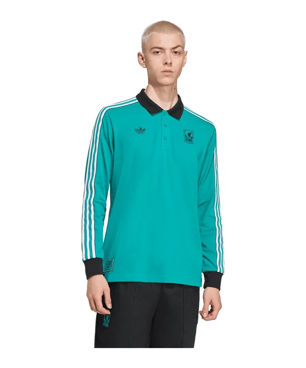 adidas fc liverpool icon langærmet polo grøn