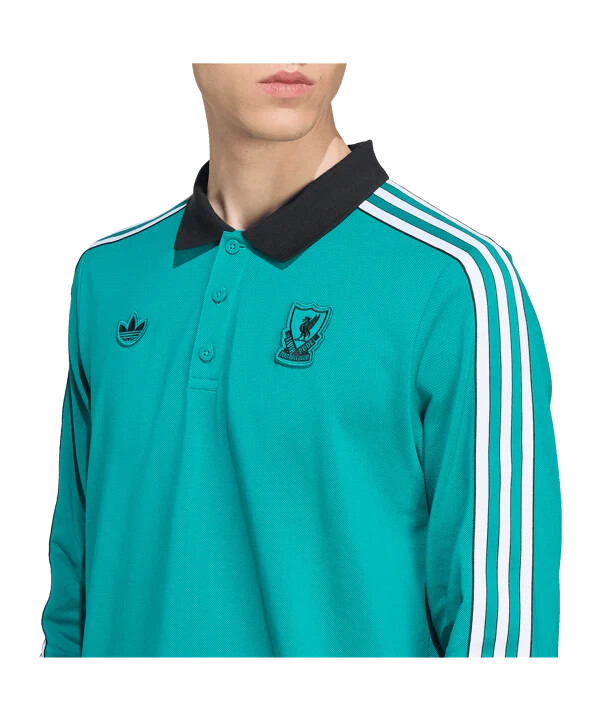 adidas fc liverpool icon langærmet polo grøn