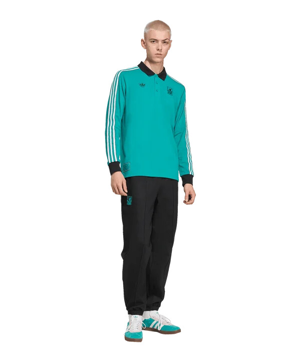 adidas fc liverpool icon langærmet polo grøn
