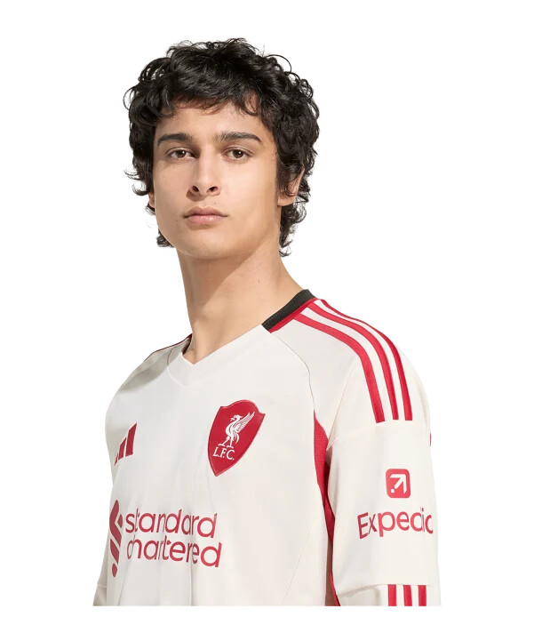 adidas fc liverpool langærmet udebanetrøje 202526 hvid