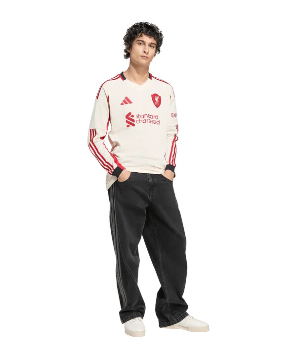 adidas fc liverpool langærmet udebanetrøje 202526 hvid
